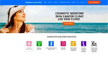 Sandgate Doctors website design